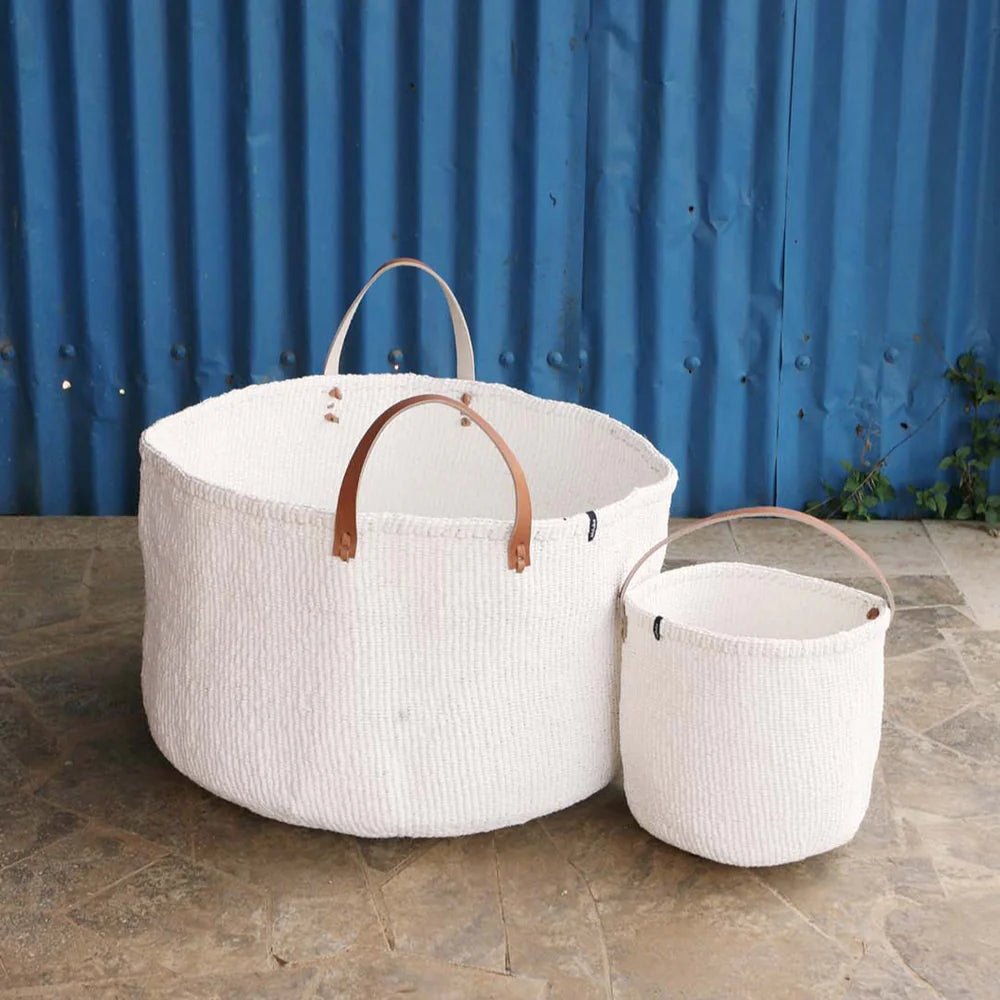 Kiondo basket | White with handle S