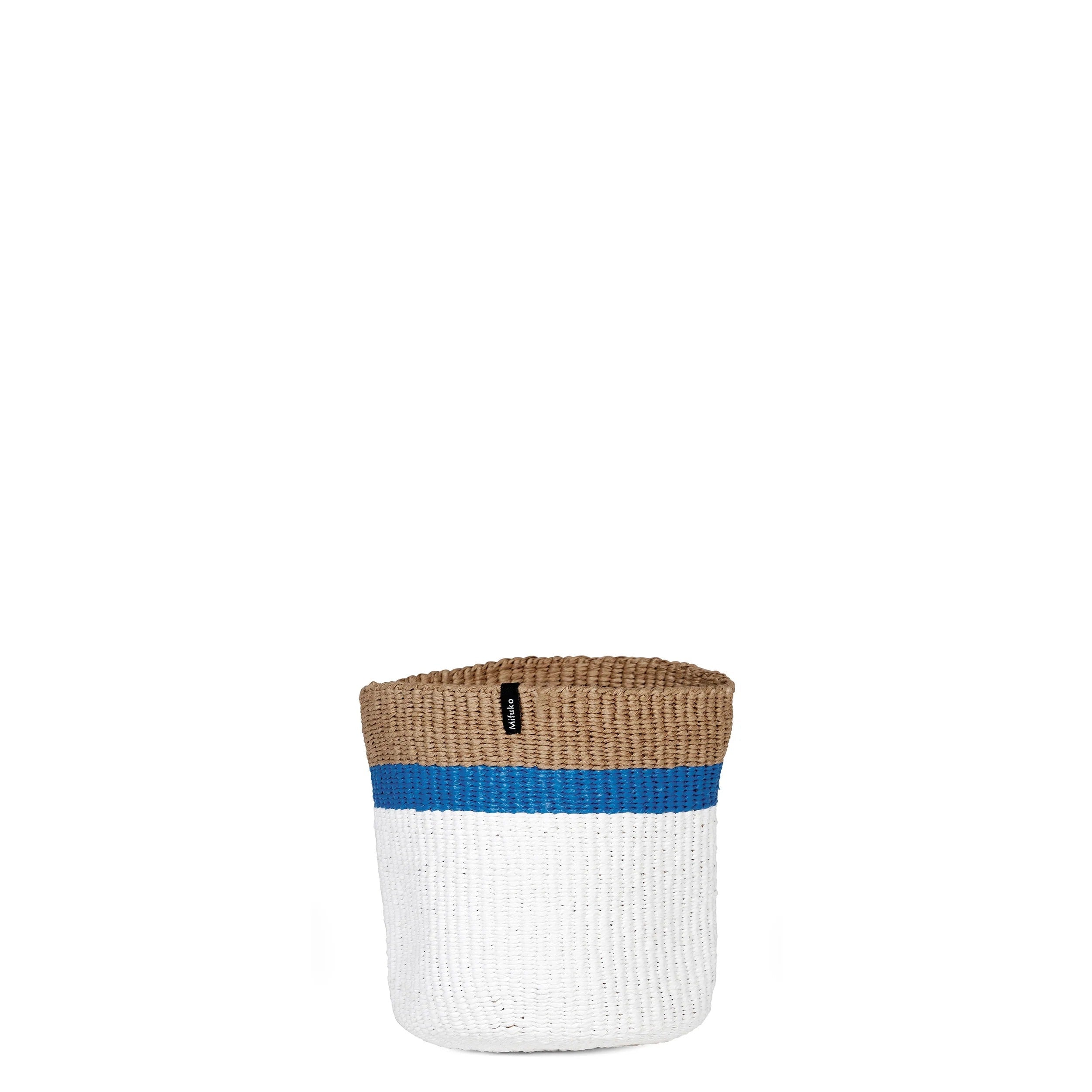 Kiondo basket | Top stripe blue XS