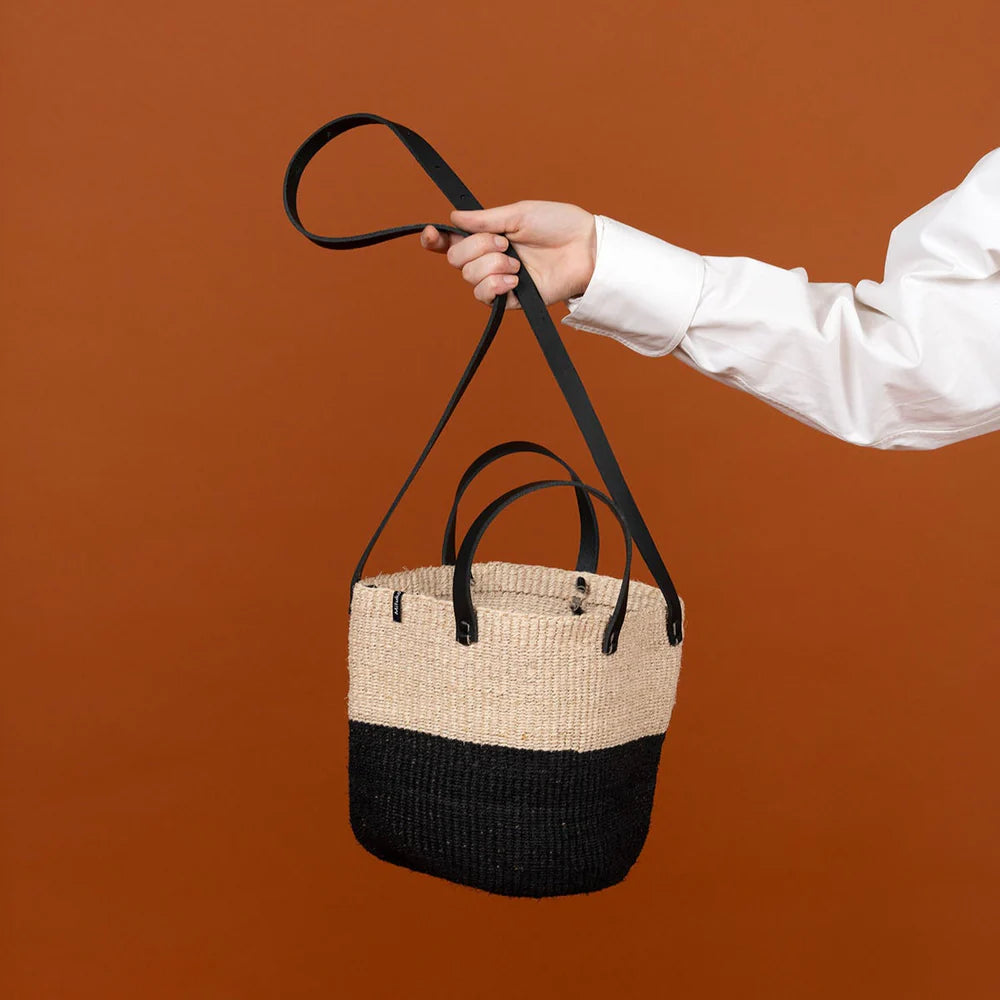 Majani shopper basket | Duo black S
