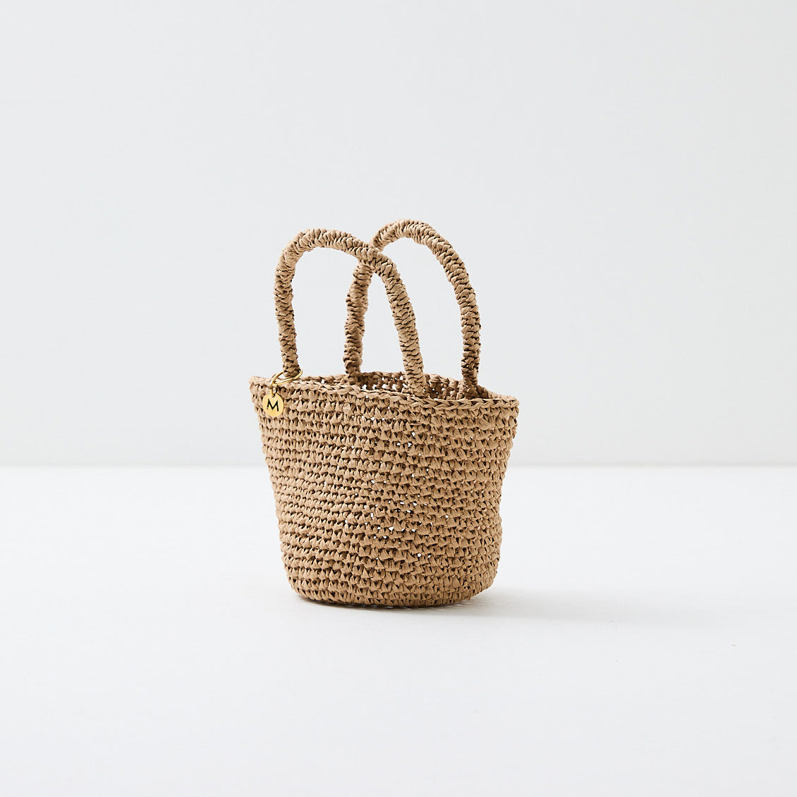 Kiondo shopper basket | Crocheted brown XXS