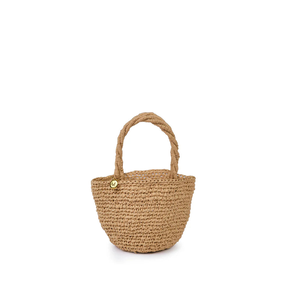 Kiondo shopper basket | Crocheted brown XXS