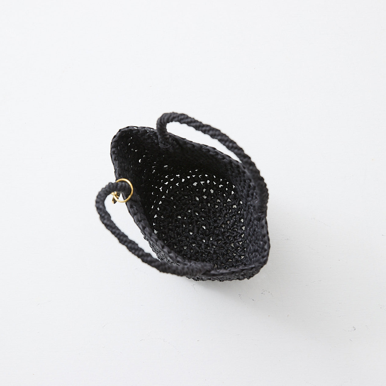 Kiondo shopper basket | Crocheted black XXS