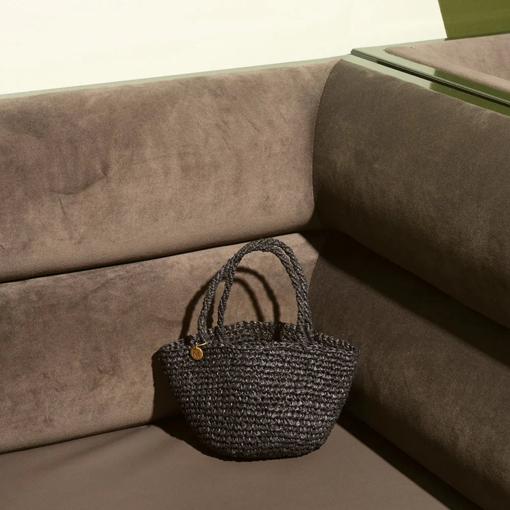 Kiondo shopper basket | Crocheted black XXS