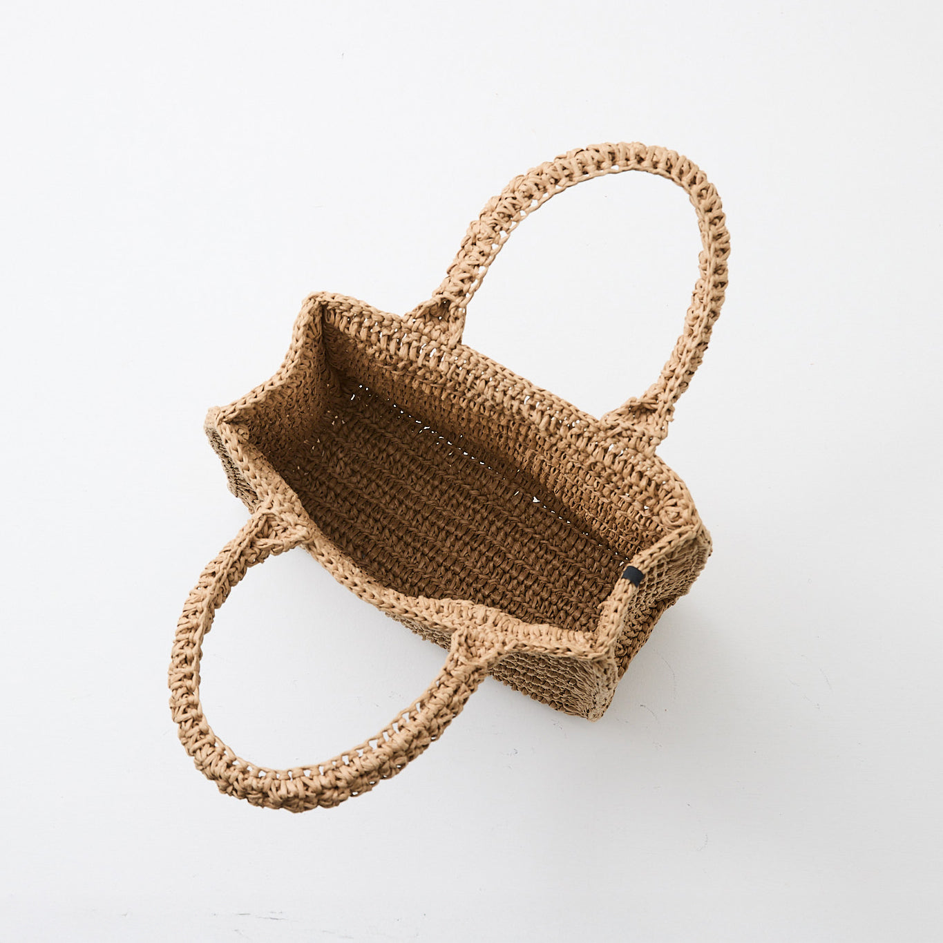 Crocheted bag | brown S
