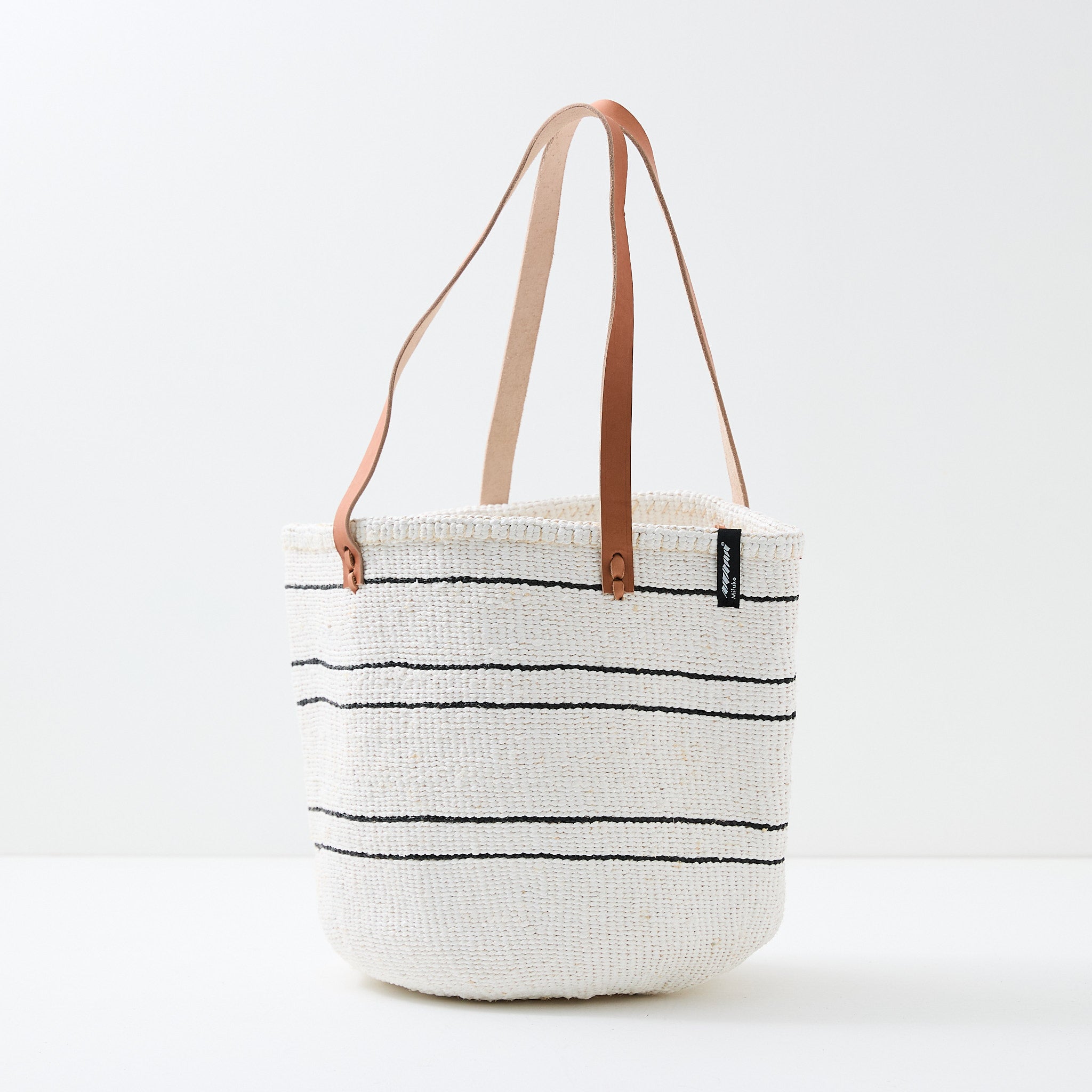 Kiondo shopper basket | 5 black stripes M