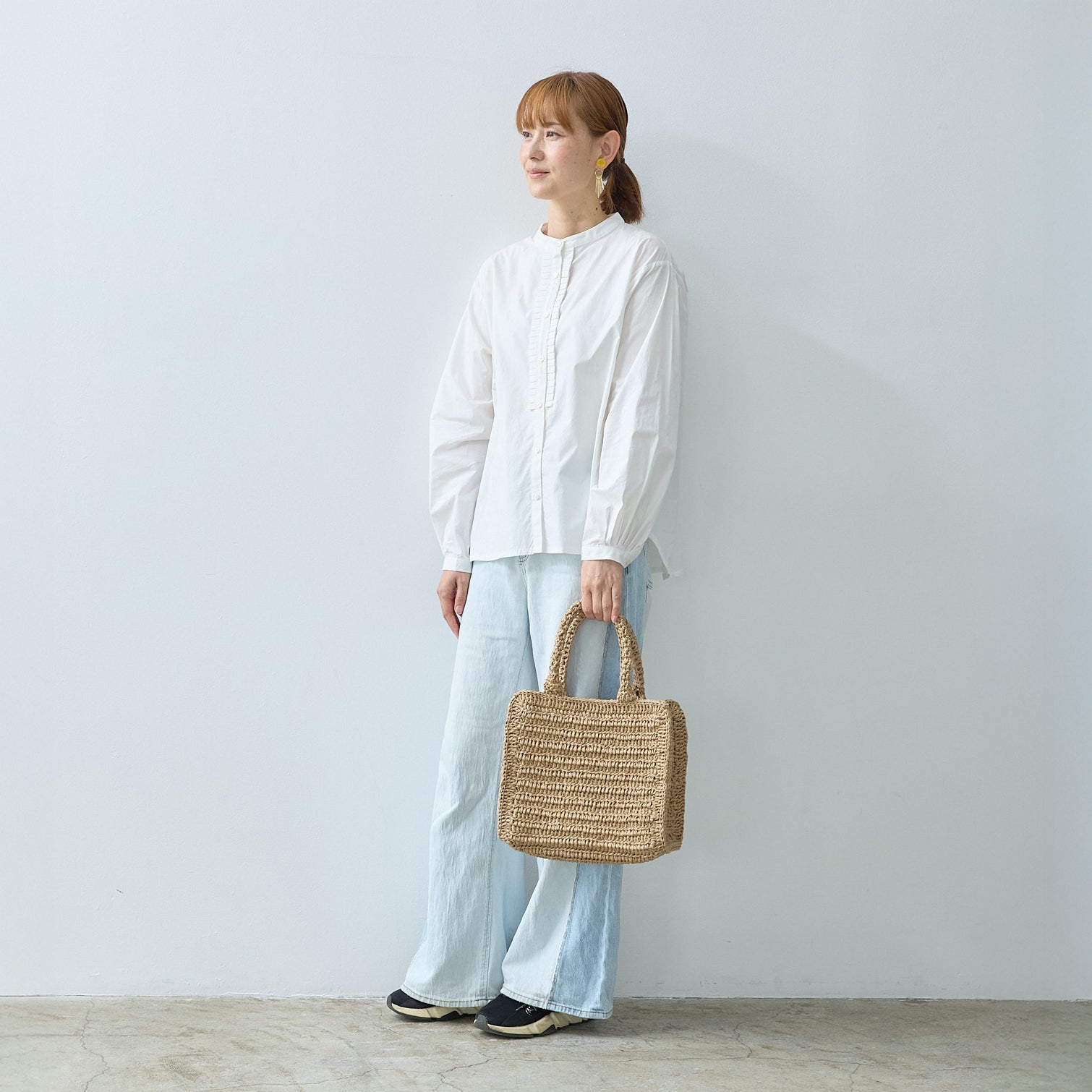 Crocheted bag | brown S