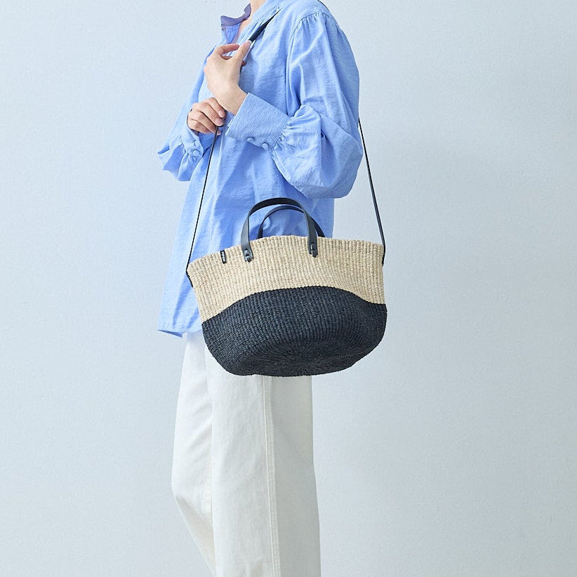 Majani shopper basket | Duo black S