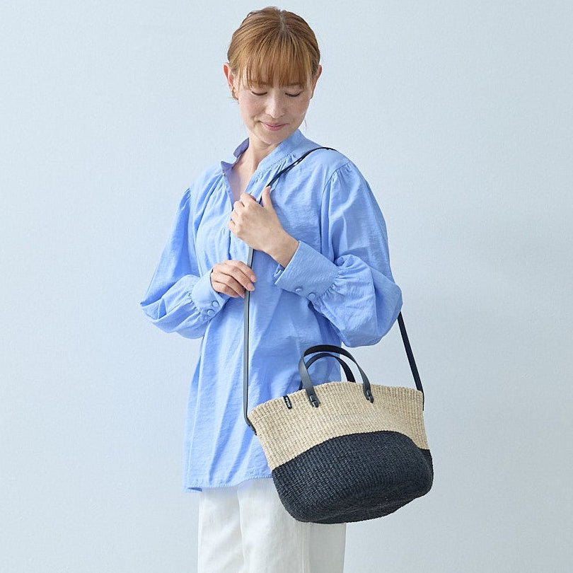 Majani shopper basket | Duo black S