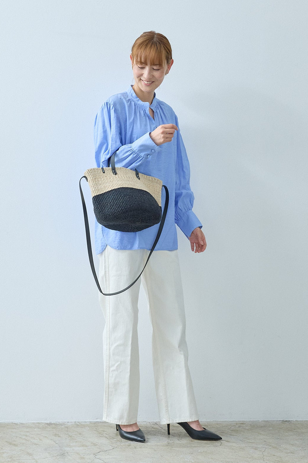 Majani shopper basket | Duo black S