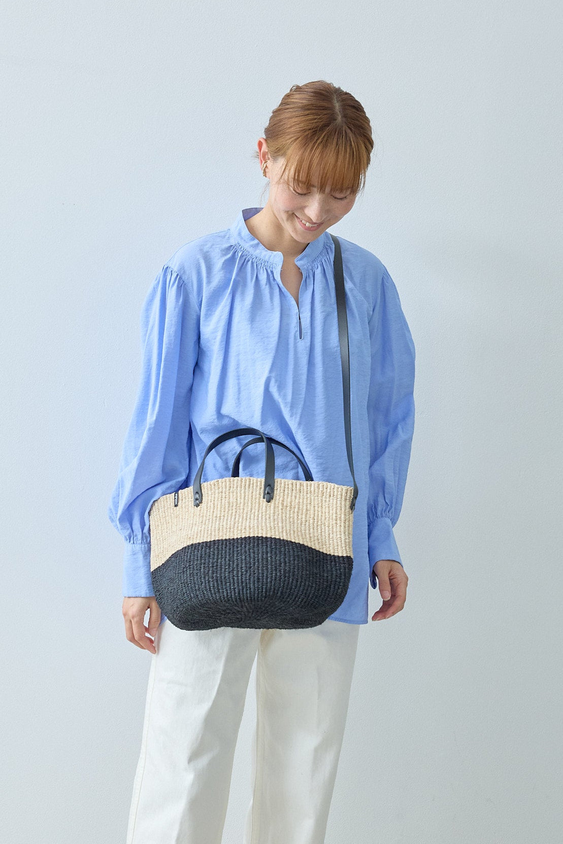 Majani shopper basket | Duo black S