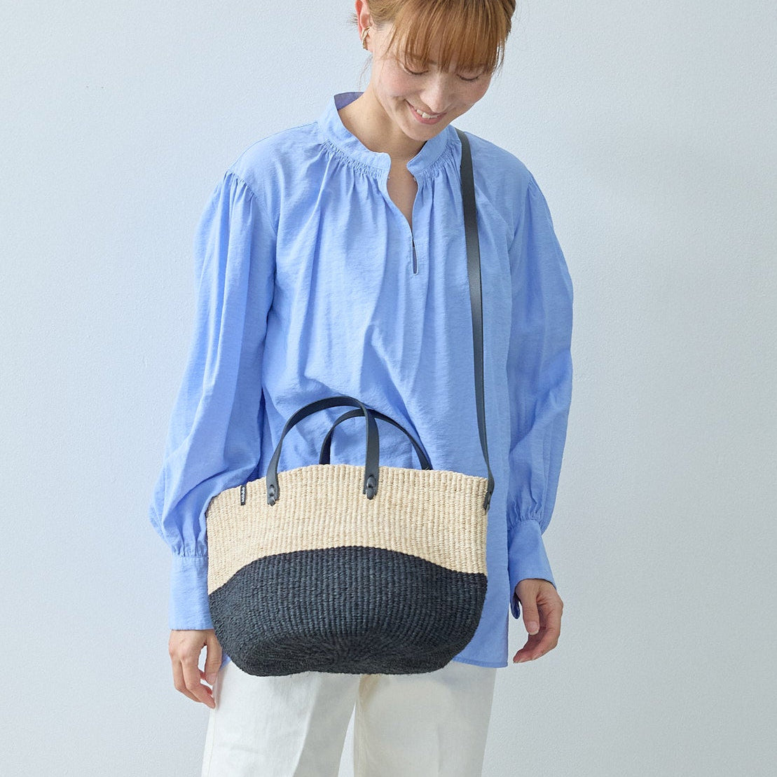 Majani shopper basket | Duo black S