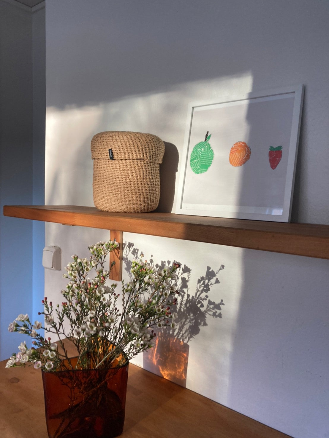 Kiondo basket with lid | Brown XS