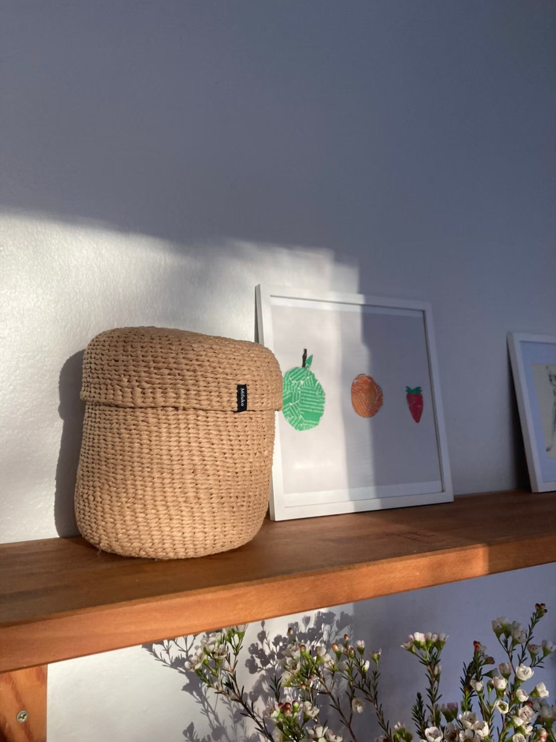 Kiondo basket with lid | Brown XS