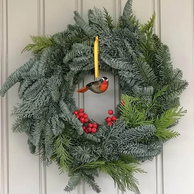 Wooden ornament | Robin chat(コマドリ)