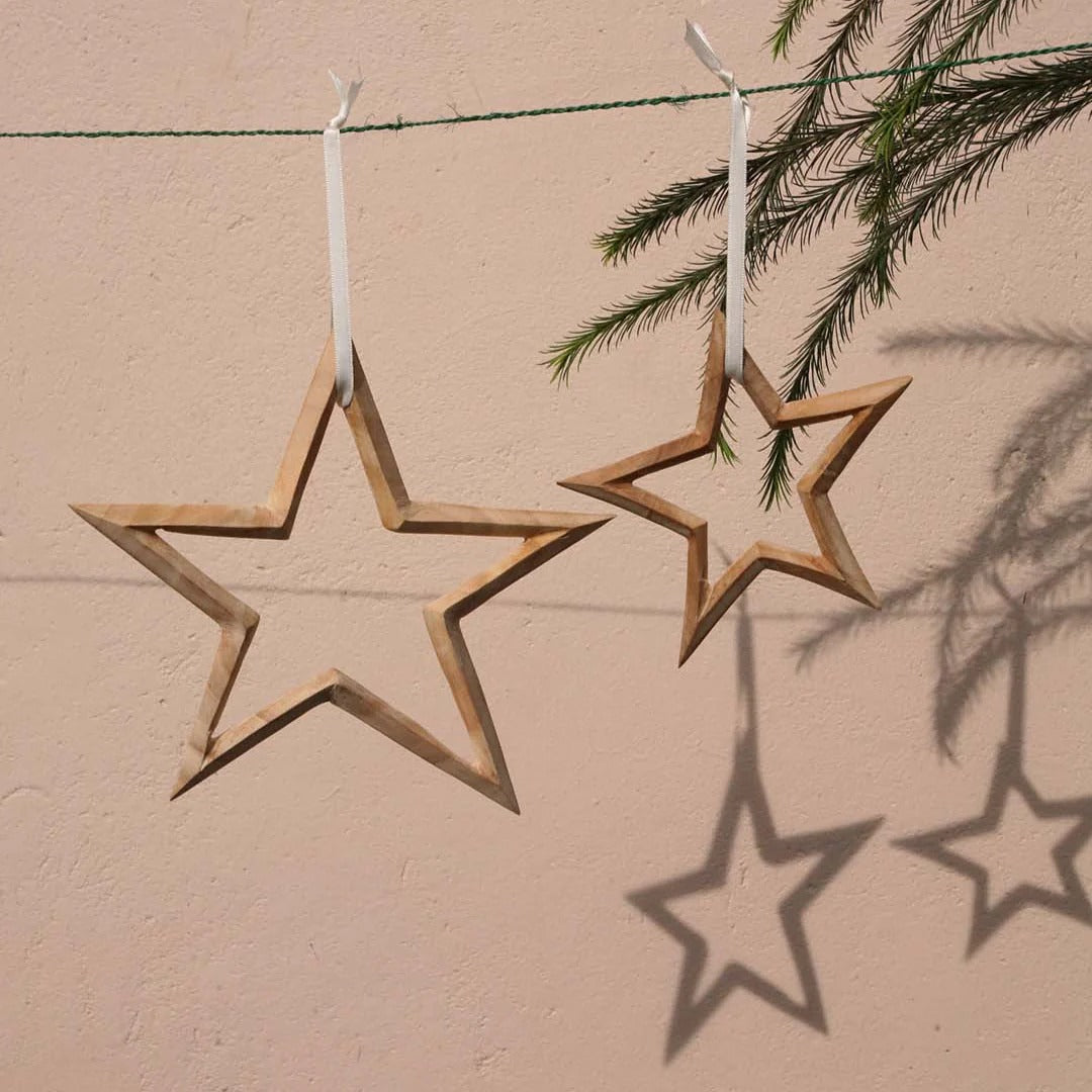 Wooden ornament | Star XS・S