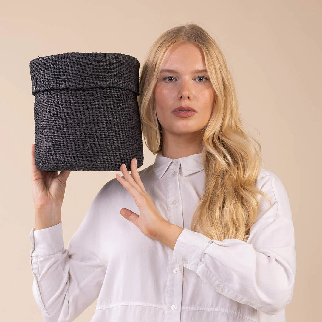 Kiondo basket with lid | Black S