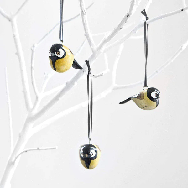 Wooden ornament | Great tit(シジュウカラ)