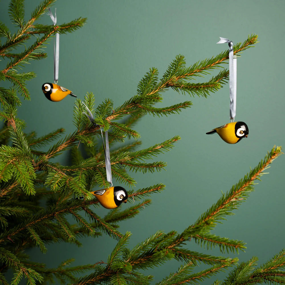 Wooden ornament | Great tit(シジュウカラ)