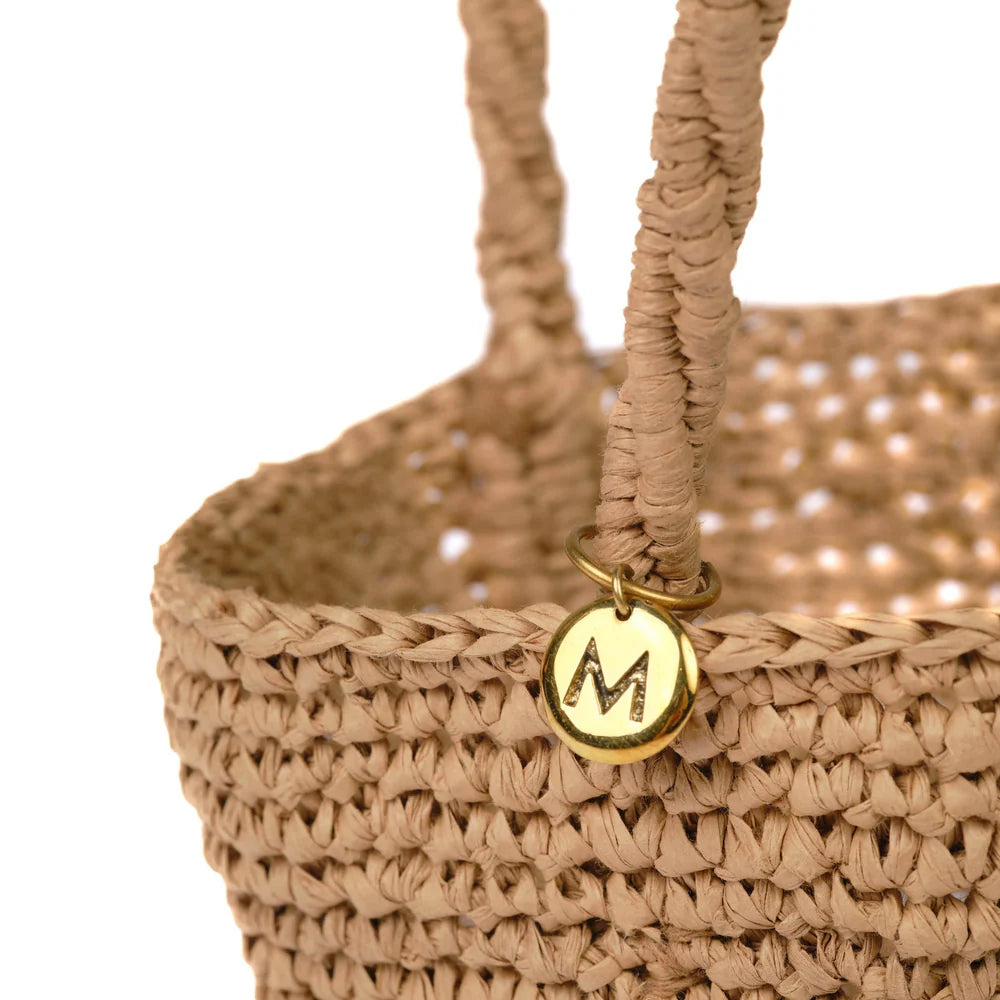 Kiondo shopper basket | Crocheted brown XXS