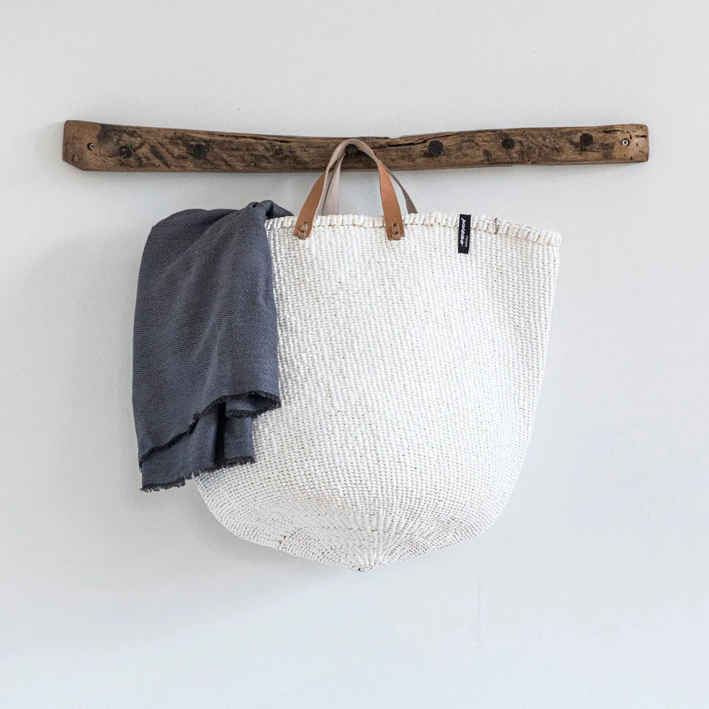 Kiondo market basket | White L