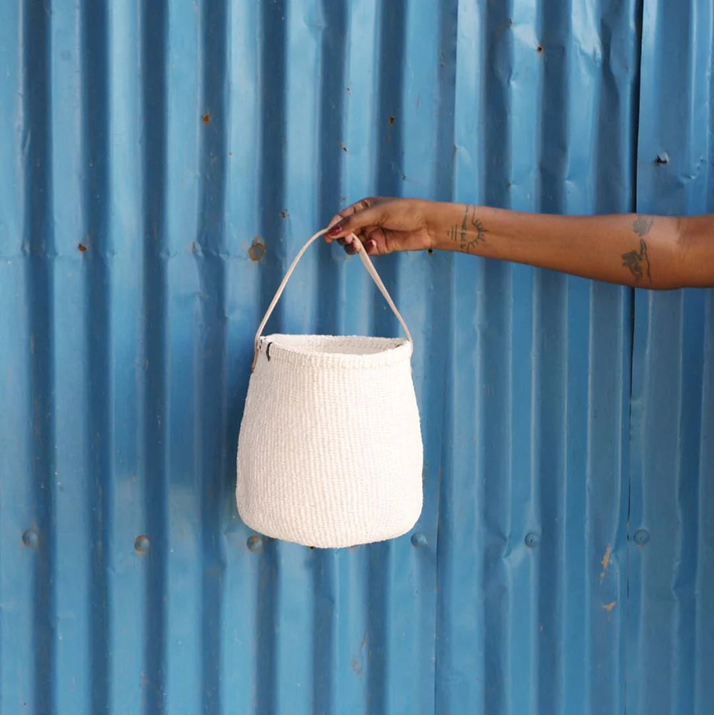 Kiondo basket | White with handle S