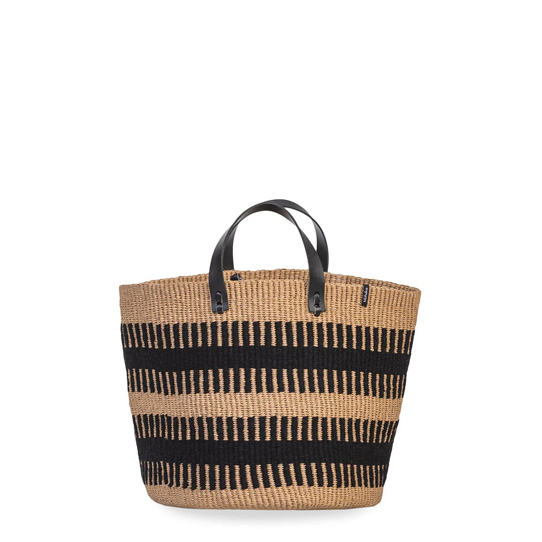 Pamba market basket | Black rib weave M