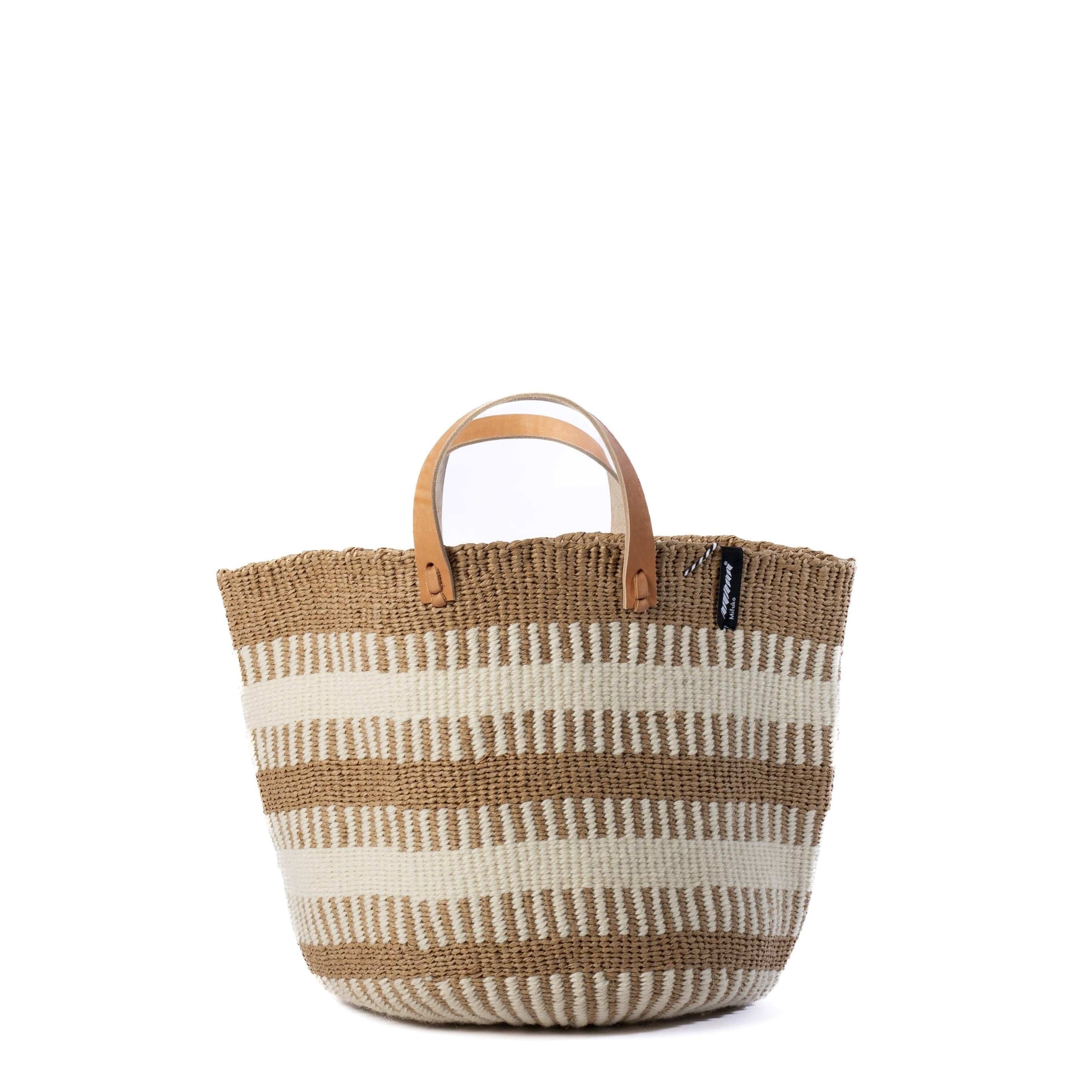 Pamba market basket | White rib weave M