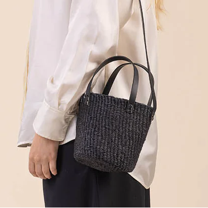 Kiondo crossbody basket bag | Black XS