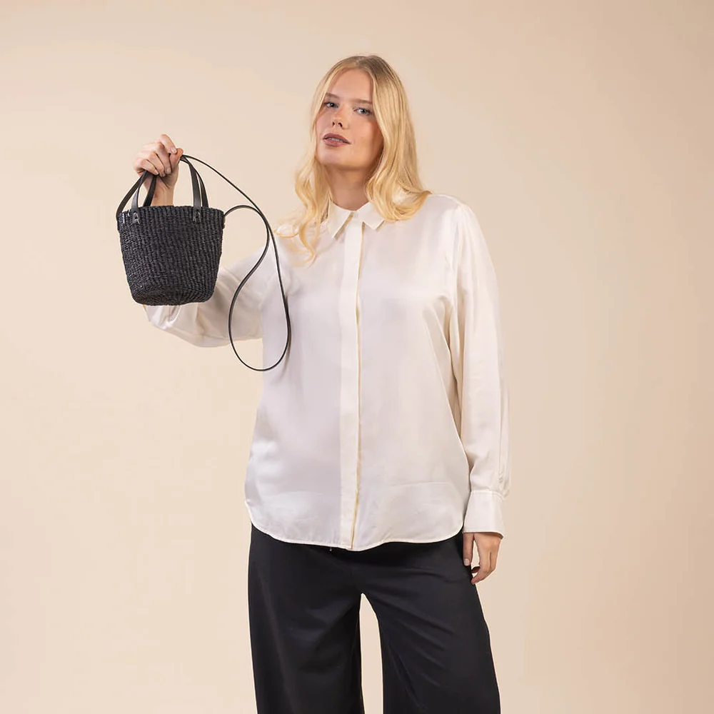 Kiondo crossbody basket bag | Black XS