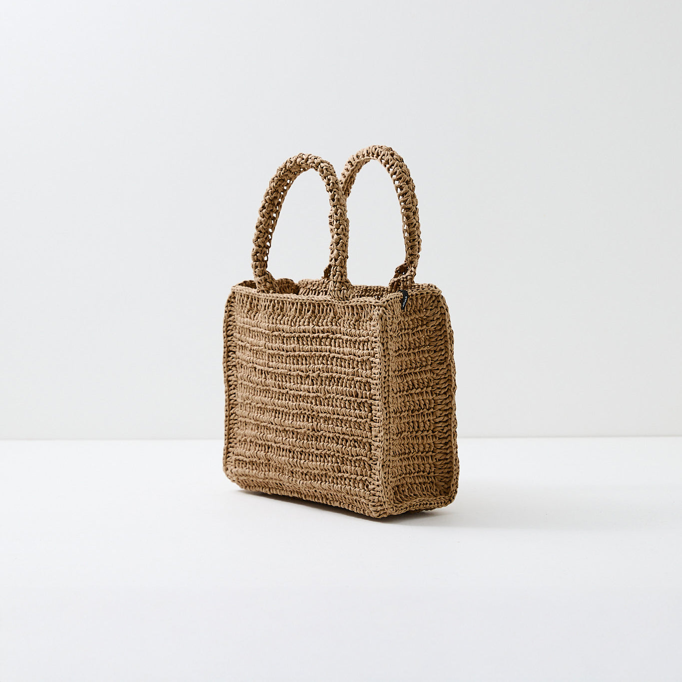 Crocheted bag | brown S