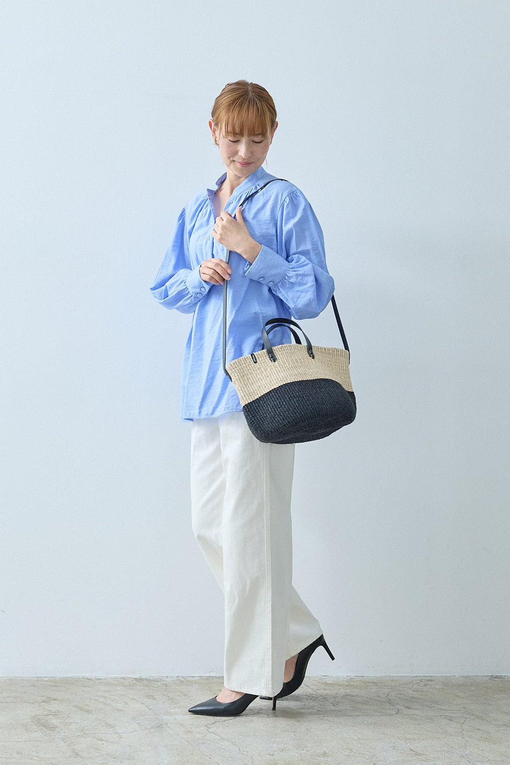 Majani shopper basket | Duo black S