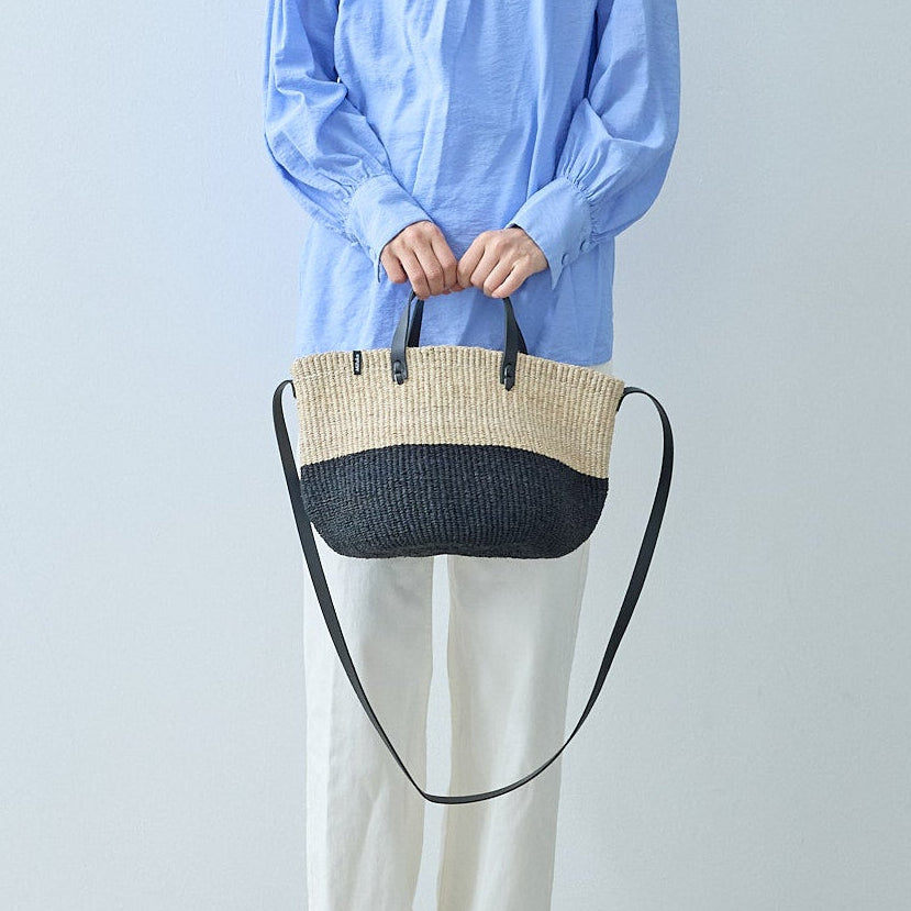 Majani shopper basket | Duo black S