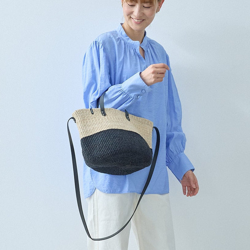 Majani shopper basket | Duo black S