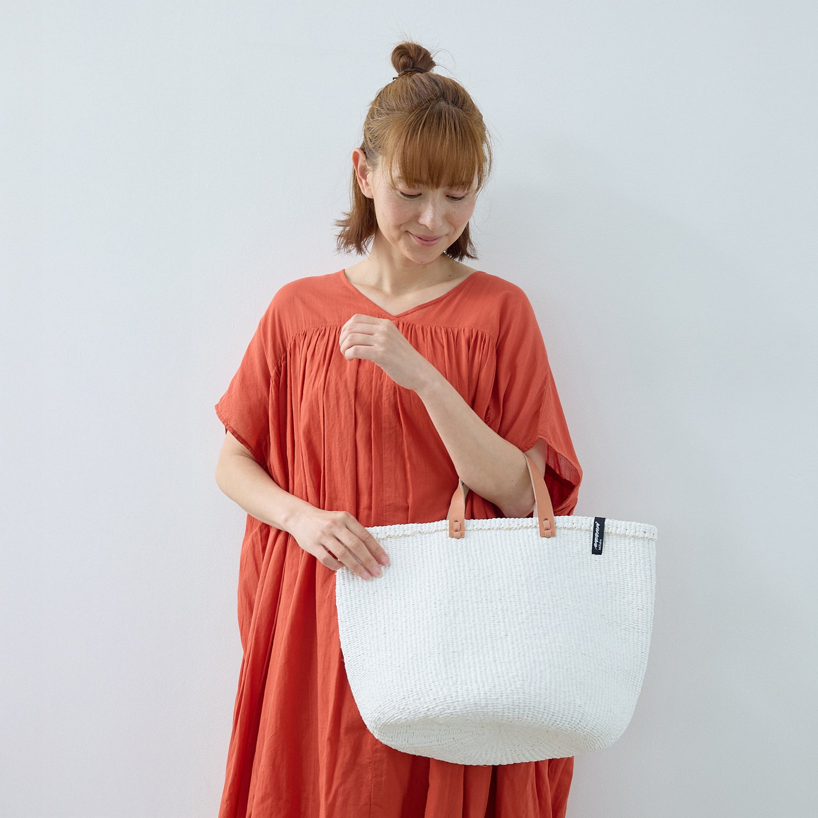 Kiondo market basket | White M