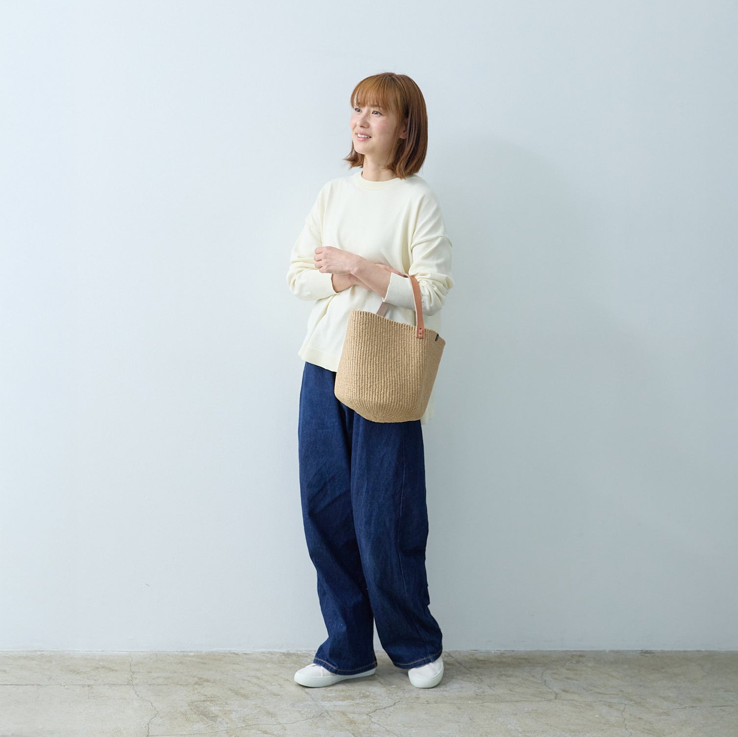 Kiondo basket | Brown with handle S