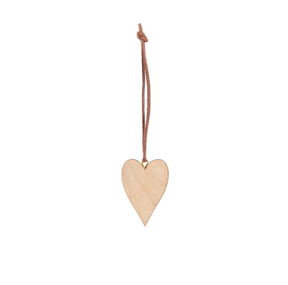 Wooden heart charm | Natural