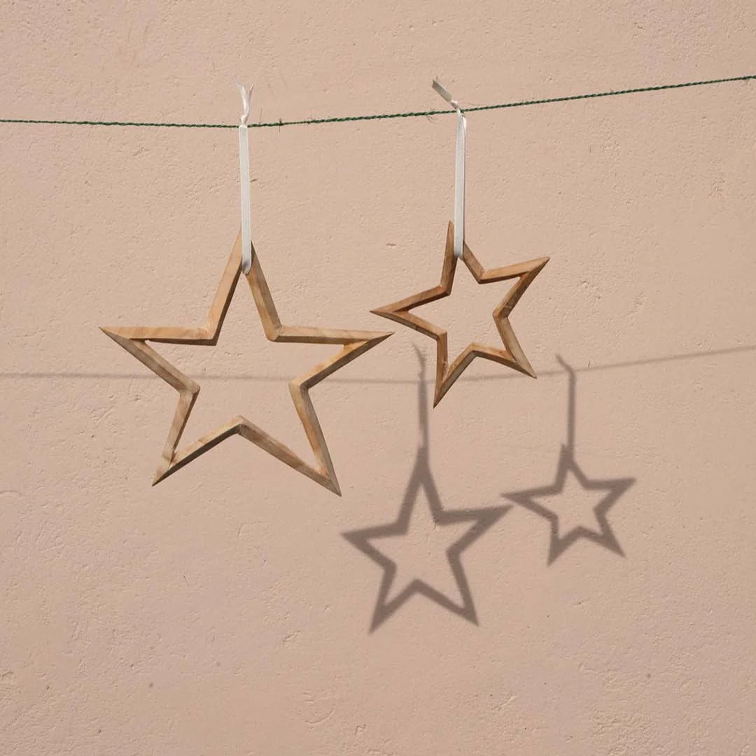 Wooden ornament | Star XS・S