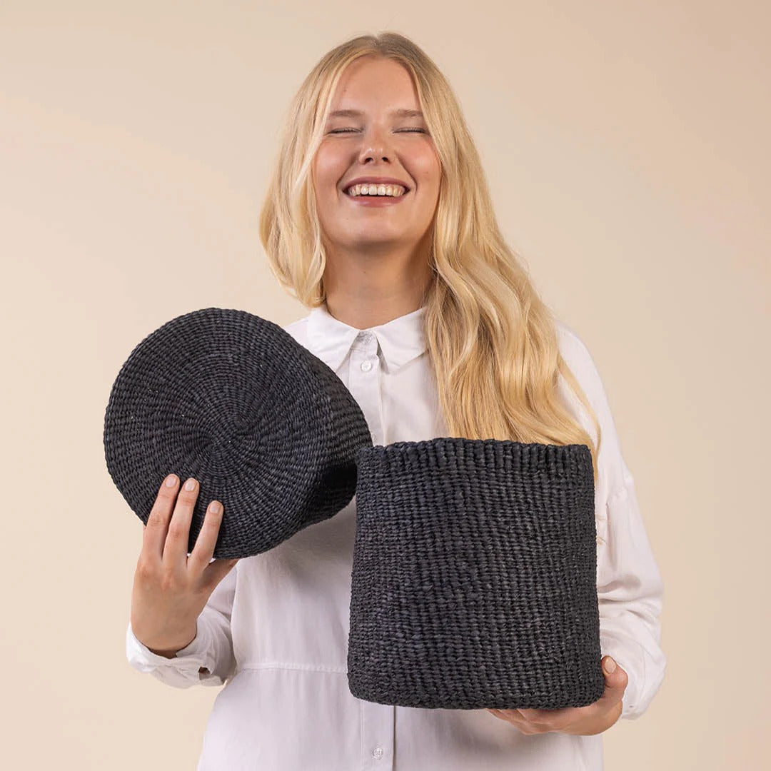 Kiondo basket with lid | Black S