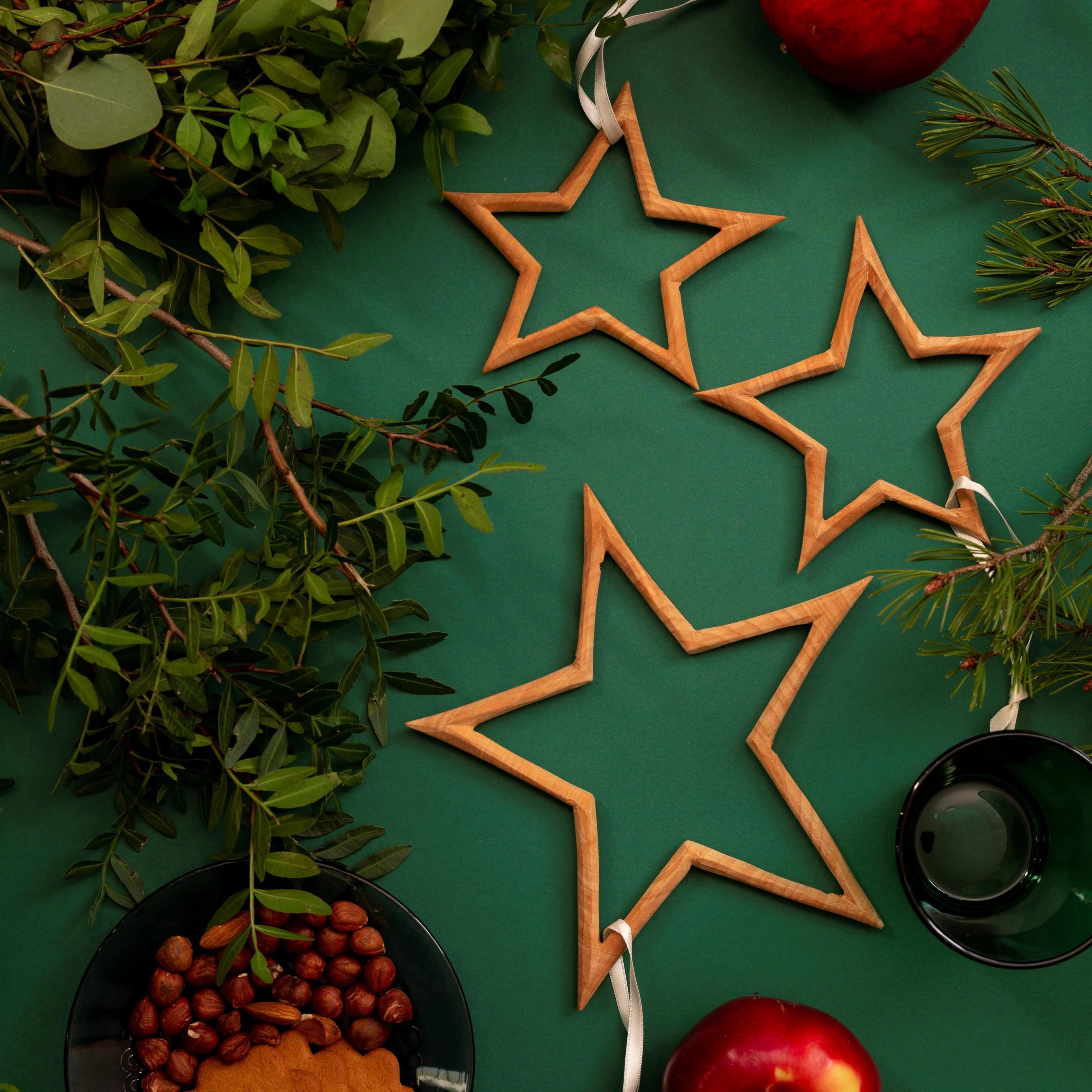 Wooden ornament | Star XS・S