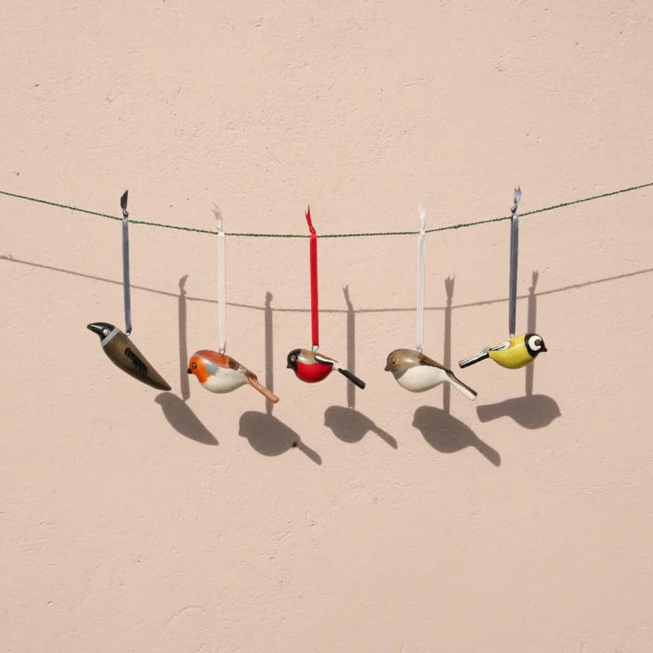 Wooden ornament | Robin（ヨーロッパコマドリ）