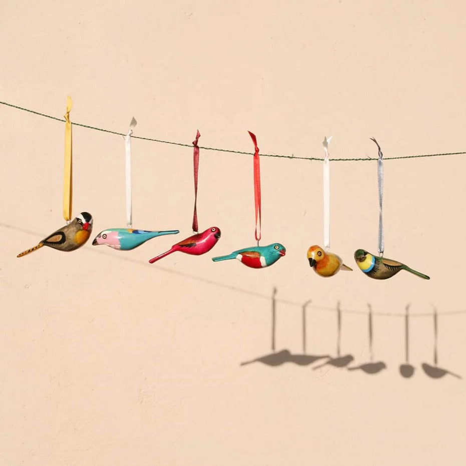 Wooden ornament | Lilac-breasted roller（ライラックニシブッポウソウ）