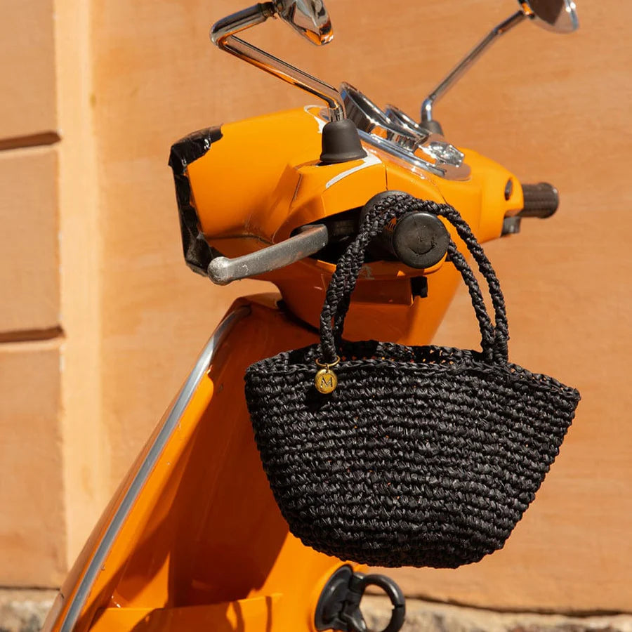 Kiondo shopper basket | Crocheted black XXS