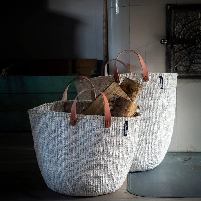 Kiondo market basket | White M