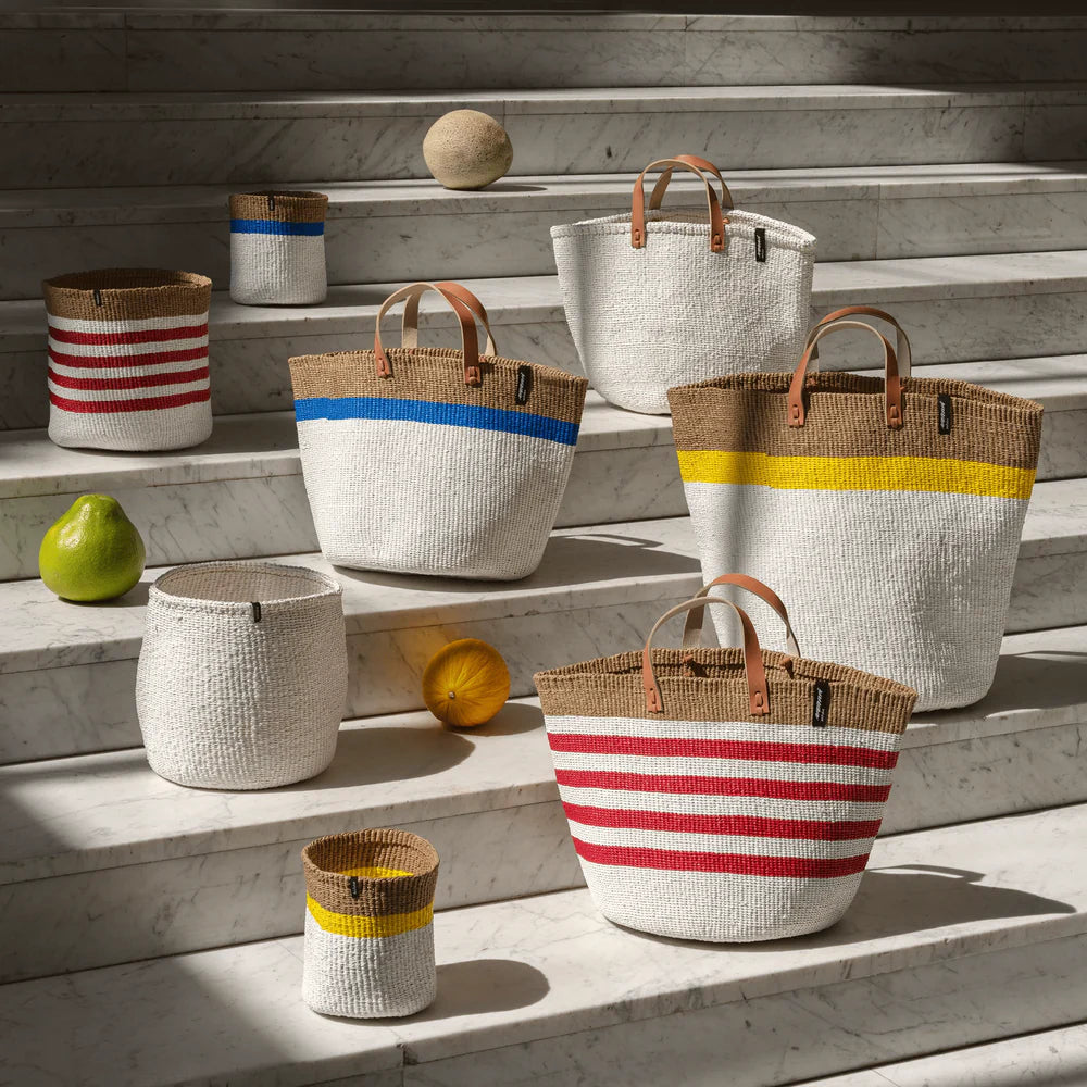 Kiondo market basket | White M