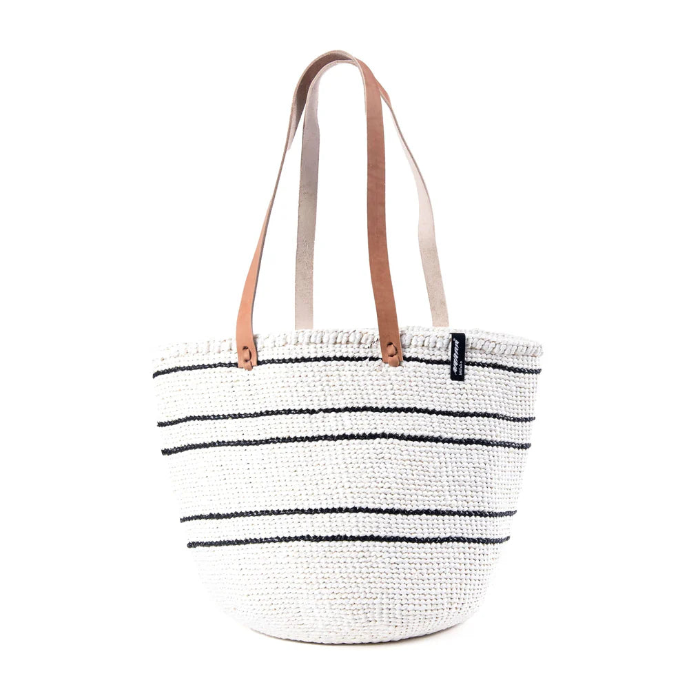 Kiondo shopper basket | 5 black stripes M