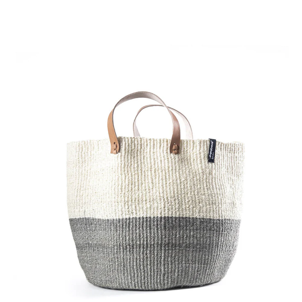 Kiondo market basket | Light grey duo M