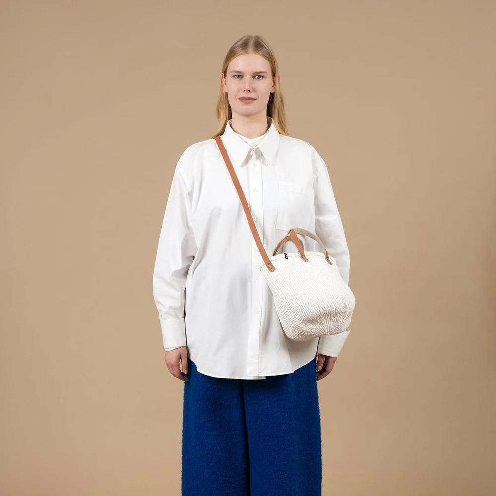 Kiondo crossbody basket bag | White S