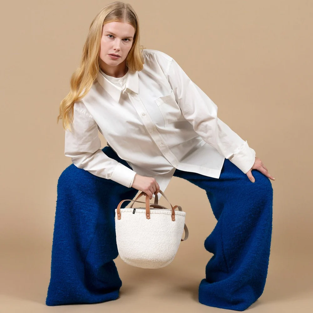 Kiondo crossbody basket bag | White S